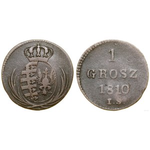 Polska, 1 grosz, 1810 IS, Warszawa
