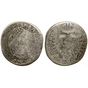 Rakousko, 15 krajcars, 1663 CA, Vídeň