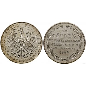 Německo, pamětní tolar, 1849, Frankfurt nad Mohanem