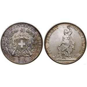 Switzerland, 5 francs, 1872