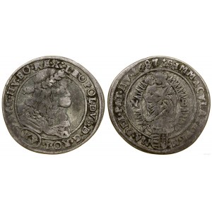 Ungarn, 15 krajcars, 1687 NB, Nagybánya