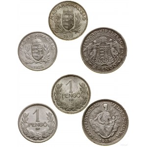 Węgry, lot 3 monet, Budapeszt