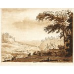 Richard Earlom (1743-1822) Według Rysunku Claude’a Lorraina (1600-1682), BEZ TYTUŁU, 1774