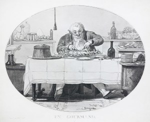Philibert Louis Debucourt (1755-1832), UN GOURMAND /ŁASUCH/, 1803