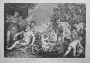 Joseph Wagner (1706-1780) Według Obrazu Gregoria Lazzariniego (1655-1730), Z cyklu: BACHANALIA [rycina trzecia z czterech], 1739 -1780