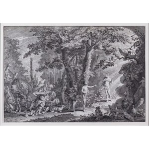 Johann Elias Ridinger (1698 - 1767), From the series: DAS PARADIES ODER DIE SCHÖPFUNG UND DER SÜNDENFALL DES ERSTEN MENSCHENPAARES /RAY OR THE CREATION AND FALL OF MAN/, before 1750