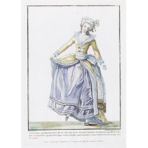Jean-François Janinet (1752-1814) And Vossinik (Active in the 2nd Half of the Xviii Century) According to Pierre Thomas Le Clere (1739-1796), JEUNE DAME RÉPÉTANT UNE DANSE.... / A YOUNG LADY PRACTICING A DANCE.../.