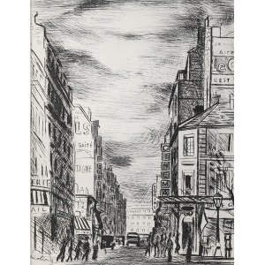 Mojżesz Kisling (1891-1953), RUE DE LA GAÎTÉ - MONTPARNASSE, 1937