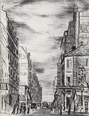 Mojżesz Kisling (1891-1953), RUE DE LA GAÎTÉ - MONTPARNASSE, 1937