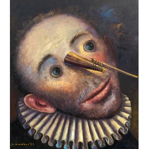 Dariusz Milinski (b.1957, Cieplice ), Pinocchio with a broken nose 2023