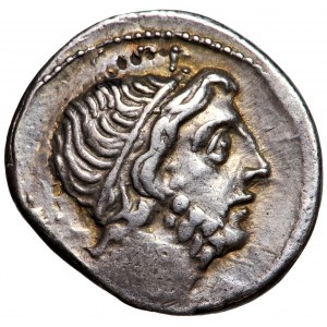 Roman Republic, Cn. Cornelius Lentulus Marcellinus AR Denarius c. 76-75 BC, Spanish mint.