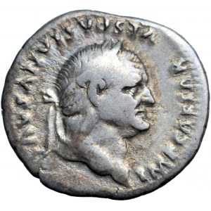 Roman Empire, Vespasian, AR Denarius 77-78 AD, Rome mint