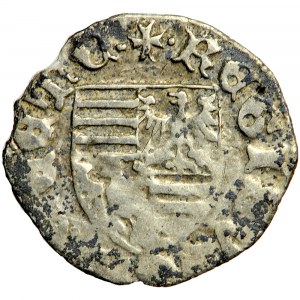Uhersko, Zikmund Lucemburský, denár, 1390-1427, bez mincovní značky
