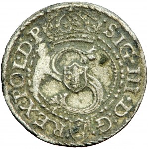 Polska, Zygmunt III, Korona, szeląg 1592, men, Malbork