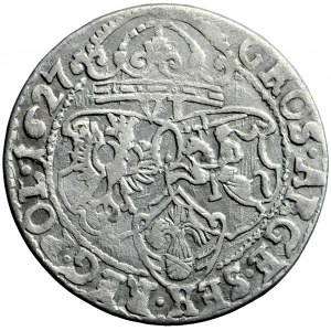 Polska, Zygmunt III, Korona, szóstak 1627, Kraków