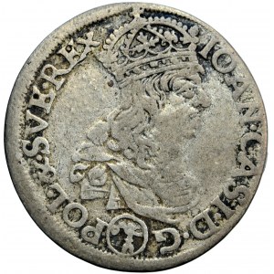 Polen, Jan Kazimierz, Krone, Sixpence 1660, Männer. Krakau