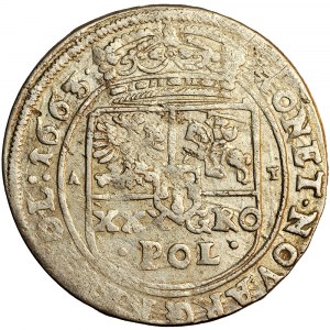 Polska, Jan Kazimierz, Korona, złoty (złotówka, tymf) 1663, Bydgoszcz