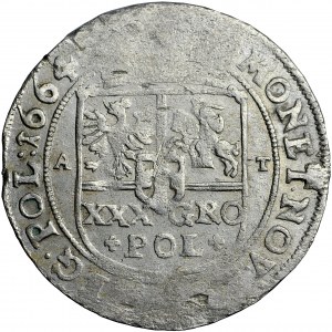 Polska, Jan Kazimierz, Korona, złoty (złotówka, tymf) 1664, Bydgoszcz