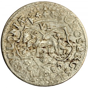 Poľsko, Ján III., koruna, šesťpence 1683, Bydgoszcz