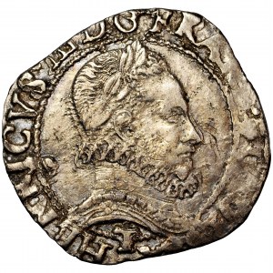 Francie, Jindřich III. (Jindřich z Valois), ¼ franku 1587, Nantes