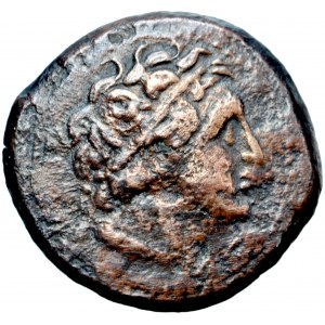 Greece, Ptolemaic Kingdom, Cyrenaica, Cyrene, Ptolemy III Euergetes, AE Obol, 246-222 BC