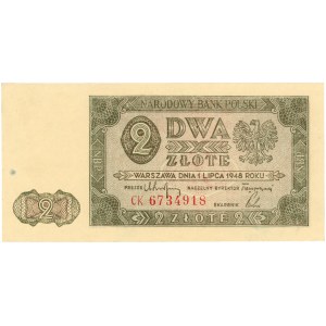 Polska, banknot 2 złote 1948, CK 6734918