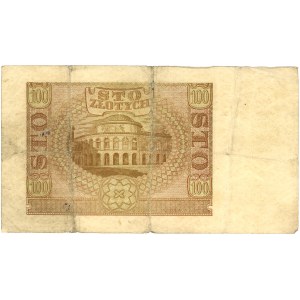 Poľsko, nemecká okupácia, bankovka 100 zlotých 1940