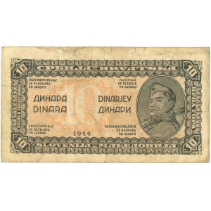 Jugoslawien, 10 Dinar 1944