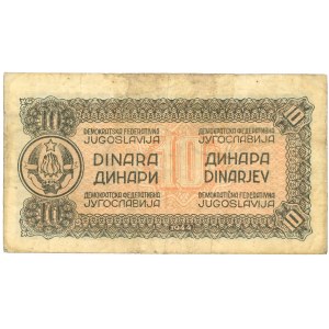 Jugoslávie, 10 dinárů 1944