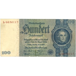 Německo, Třetí říše, bankovka 100 marek 1935