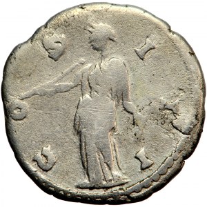 Roman Empire, Faustina the Elder, hybrid denarius after 141, Rome