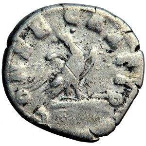 Roman Empire, Marcus Aurelius, posthumous AR Denarius struck under Commodus, AD. 180 Rome mint