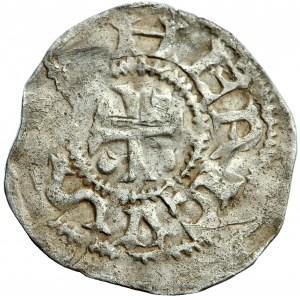 Niemcy, Dolna Lotaryngia, król Henryk II (1002-1014), denar z nieznanej mennicy (Bonn?)