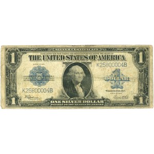 Vereinigte Staaten von Amerika (USA), Silberzertifikat, 1 $ 1923, Serie K25800004B