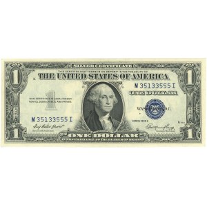 Spojené státy americké (USA), Stříbrný certifikát, $1 1935 E, K, série M35133555I
