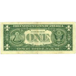 Vereinigte Staaten von Amerika (USA), Silberzertifikat, 1 $ 1957 B, D1, Serie X90315793A