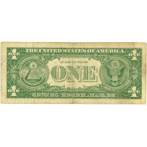 Stany Zjednoczone Ameryki (USA), Silver Certificate, 1 dolar 1957 B, F4, seria Y11478101A