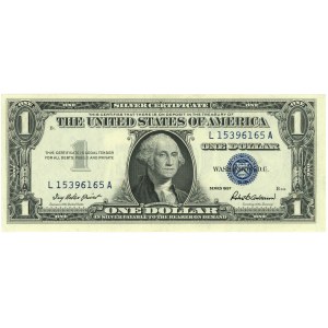 United States of America (USA), Silver Certificate, $1 1957, B1, series L15396165A