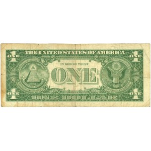 Stany Zjednoczone Ameryki (USA), Silver Certificate, 1 dolar 1957, Seria U46081514A