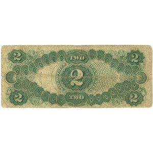Spojené státy americké (USA), zákonná bankovka, 2 dolary 1917 C, série B 20975411 A