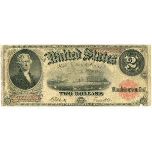 Stany Zjednoczone Ameryki (USA), Legal Tender Note, 2 dolary 1917, B, seria B50223962A