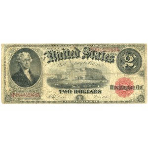 Vereinigte Staaten von Amerika (USA), Legal Tender Note, $2 1917, C, Serie B95442943A