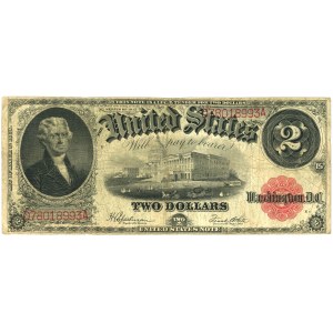 Spojené štáty americké (USA), Legal Tender Note, $2 1917, E, séria D78018993A