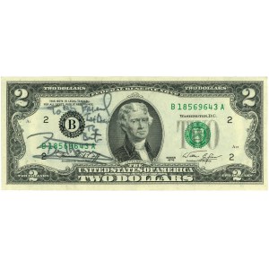 Spojené státy americké (USA), Federální rezervní bankovka, 2 USD 1976, série B18569643A