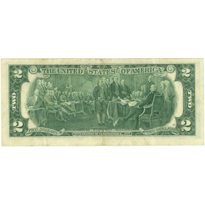 Spojené státy americké (USA), Federální rezervní bankovka, 2 dolary 1976, série B34772833A