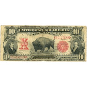 Spojené štáty americké (USA), zákonná bankovka, 10 USD 1901, séria E54172036