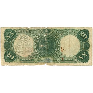 Spojené státy americké (USA), zákonná bankovka, 20 USD 1880, série A2679903A