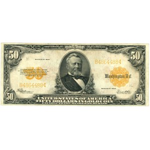 Spojené státy americké (USA), zlatý certifikát, 50 dolarů 1922, série B5179662