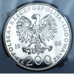 Polsko, Polská lidová republika, sběratelská mince, 200 zlotých 1986, Švýcarsko