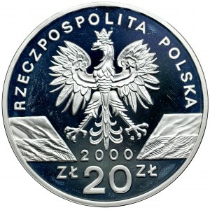 Polsko, III. polská republika, sběratelská mince, 20 zlotých 2000, Varšava